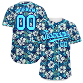 Custom Blue Hawaii Aqua Authentic Baseball Jersey BSBJ0a-bc0fbf7